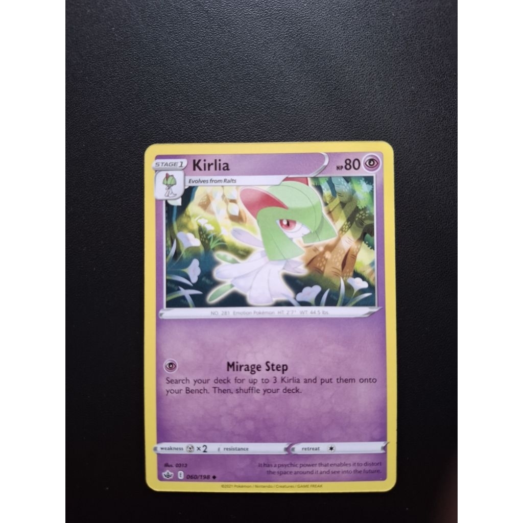 kartu pokemon original common kirlia 060/198