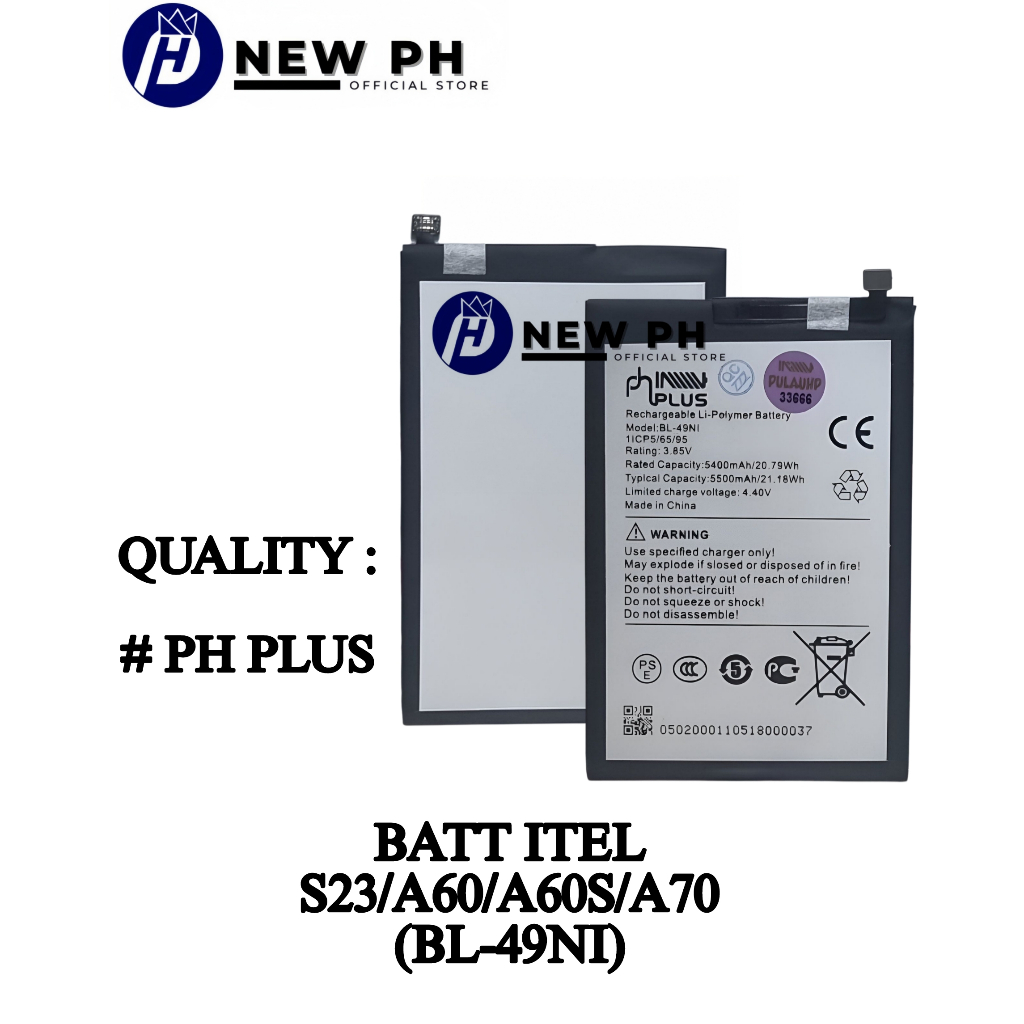 NEWPH_ BL-49NI Baterai Itel S23 / A60S / A70 / A60