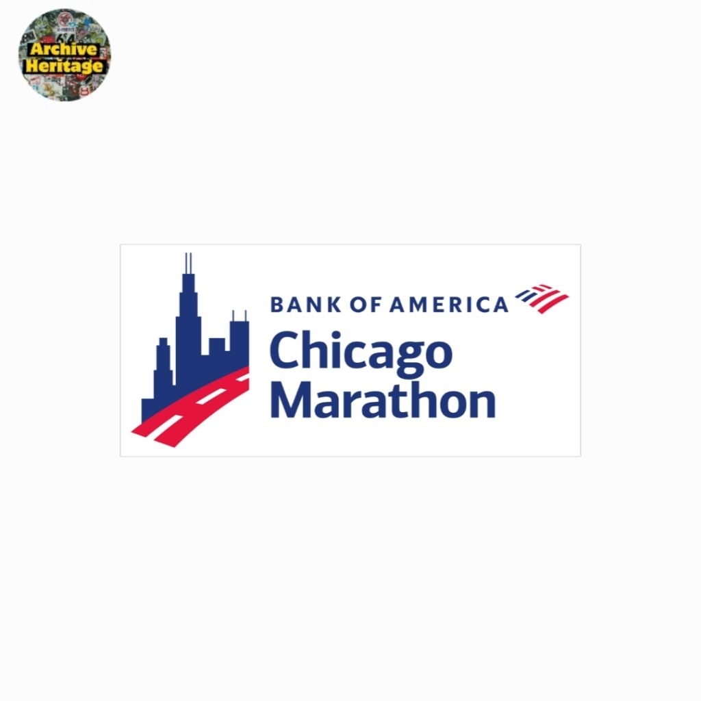 

sticker Chicago Marathon bank of america running stiker