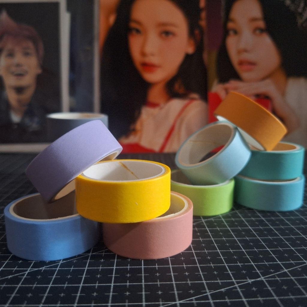 

Washi Tape Isolasi Warna Pita Perekat 15mm x 3m