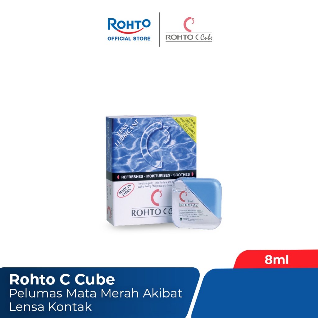 Rohto C Cube - Meredakan mata kering saat menggunakan lensa kontak