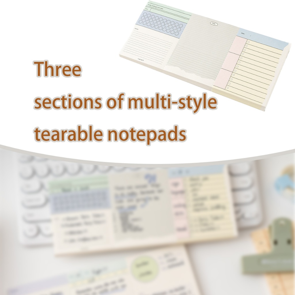 

[Triple Segment] Kertas Memo Terorganisir/Untuk Budaya Kantor & Perlengkapan Pendidikan Modern