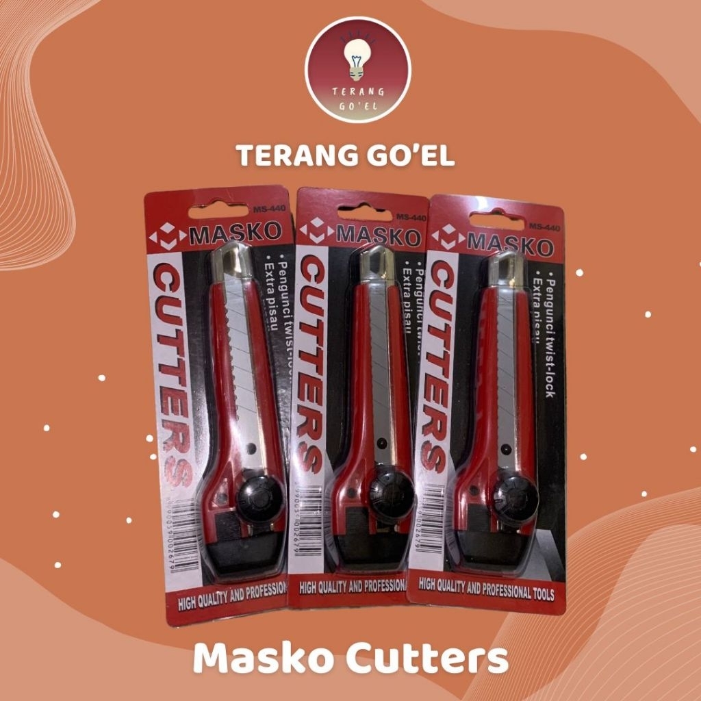 

Masko Cutters MS-440 / ECER DAN GROSIR /CUTTER MURAH/PISAU CUTTER