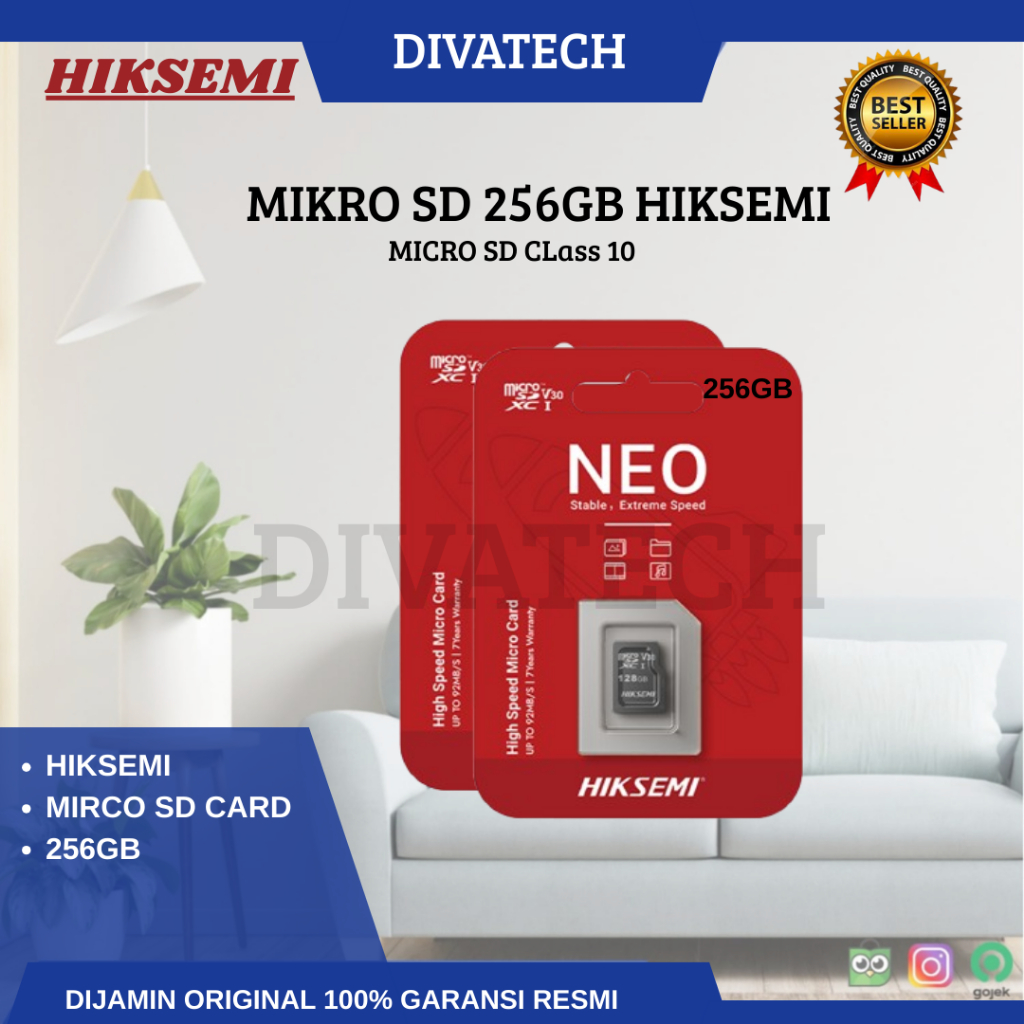 MICRO SD 256GB HIKSEMI/MIKRO SD CARD 256GB CLASS 10 ORIGINAL PRODUCT