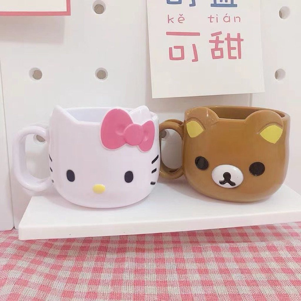 [PREORDER] Gelas Kumur Anak Rilakkuma Hello Kitty – Anti Pecah & Ringan