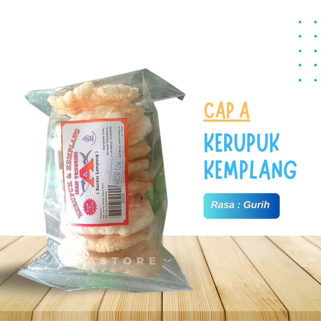 

Kerupuk Kemplang Ikan tenggiri cap A
