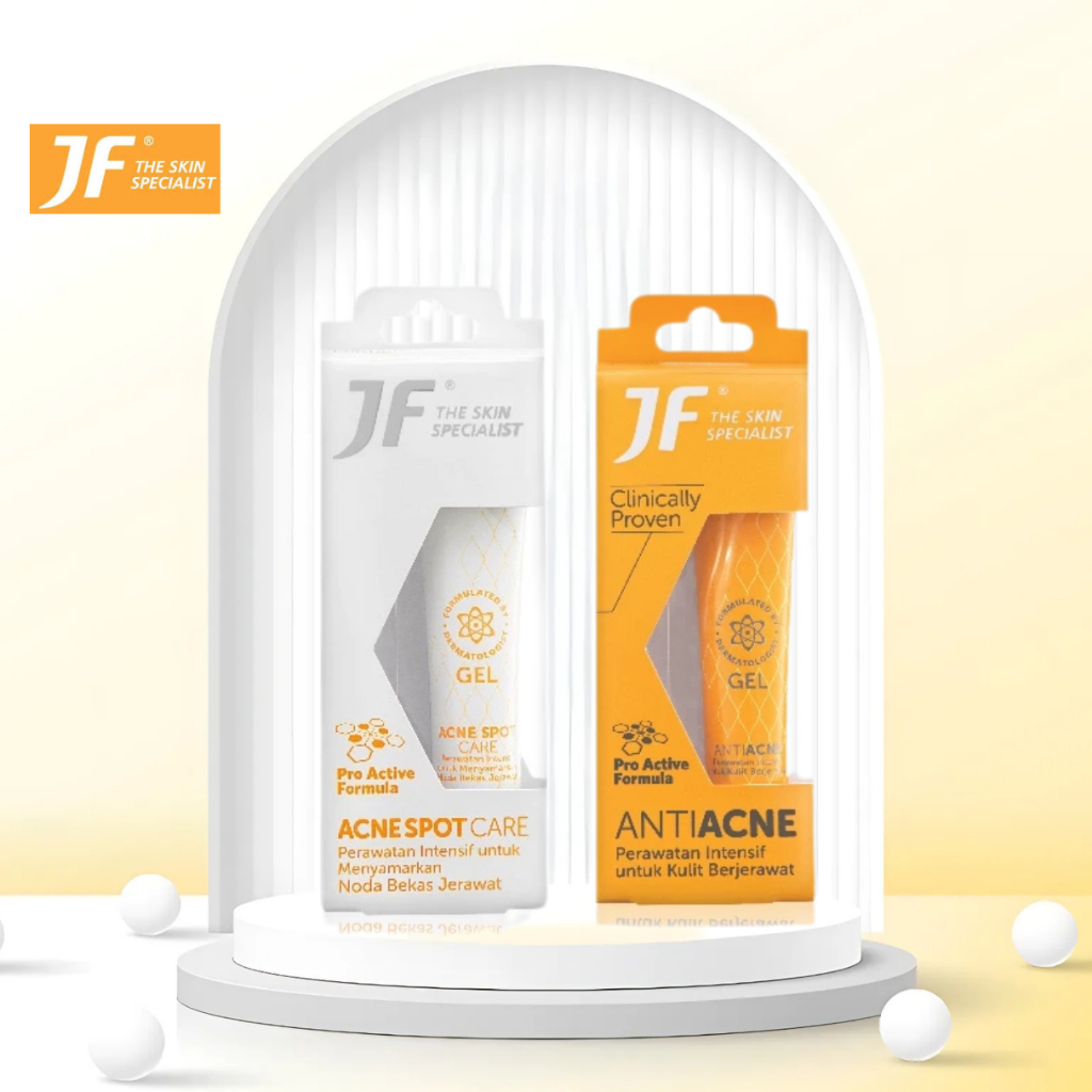JF Anti Acne Gel Cream Pereda Jerawat 10gr | Menghaluskan dan Mengurangi Kulit Merah Bekas Jerawat