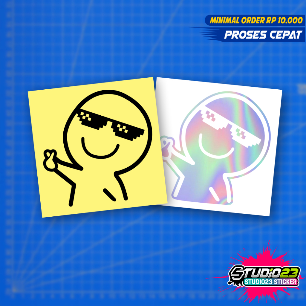 

Stiker Meme Saranghae love Lucu keren Cutting sticker