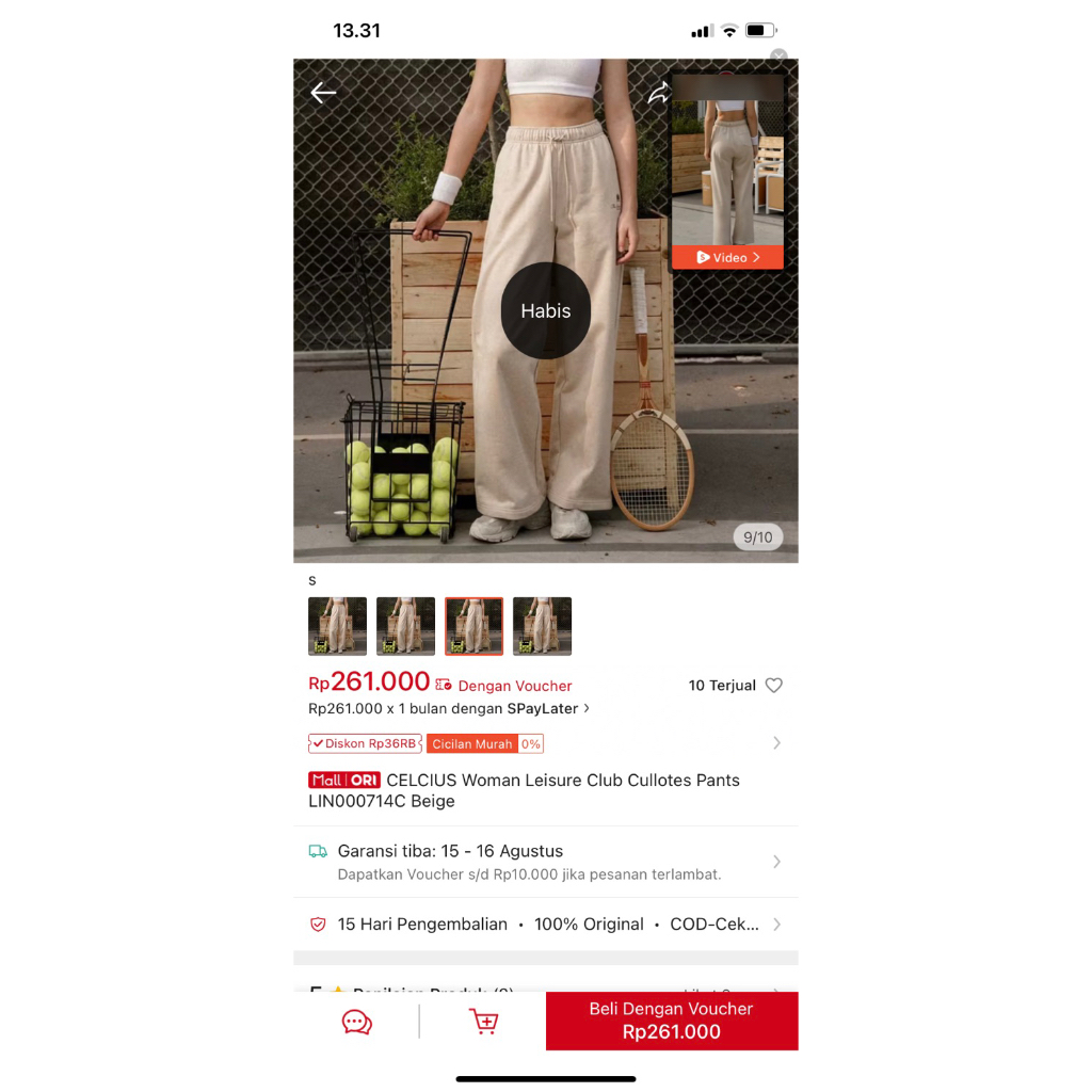 Preloved Celcius pants