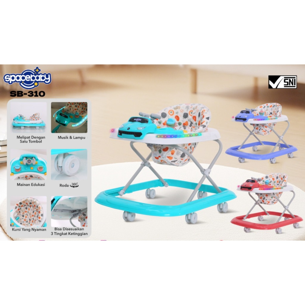 SpaceBaby Baby Walker SB-310 / Apolo Bayi / Baby Walker