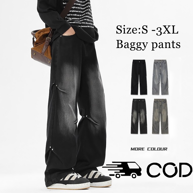 NEW Celana Jeans Pria Baggy Pants / Celana Baggy Jeans Pria JUMBO SIZE