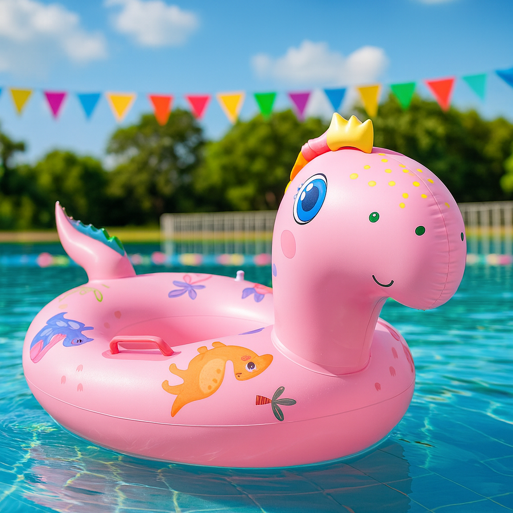 Mainan Anak SWIM BOAT DINO 006 Pelampung Anak Bentuk Dinosaurus Lucu Swim Ring Bayi Laki & Perempuan