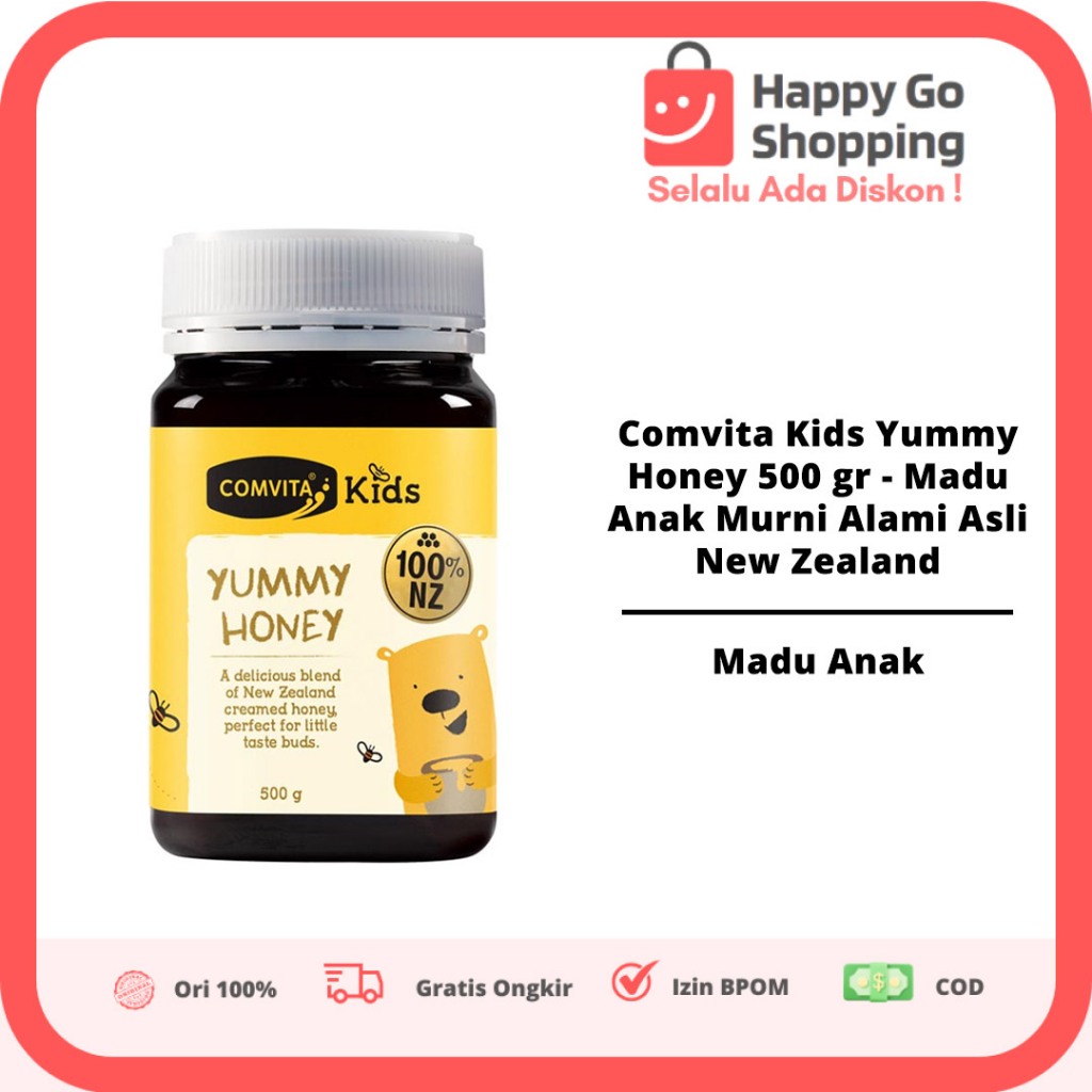 

Comvita Kids Yummy Honey 500 gr - Madu Anak Murni Alami Asli New Zealand