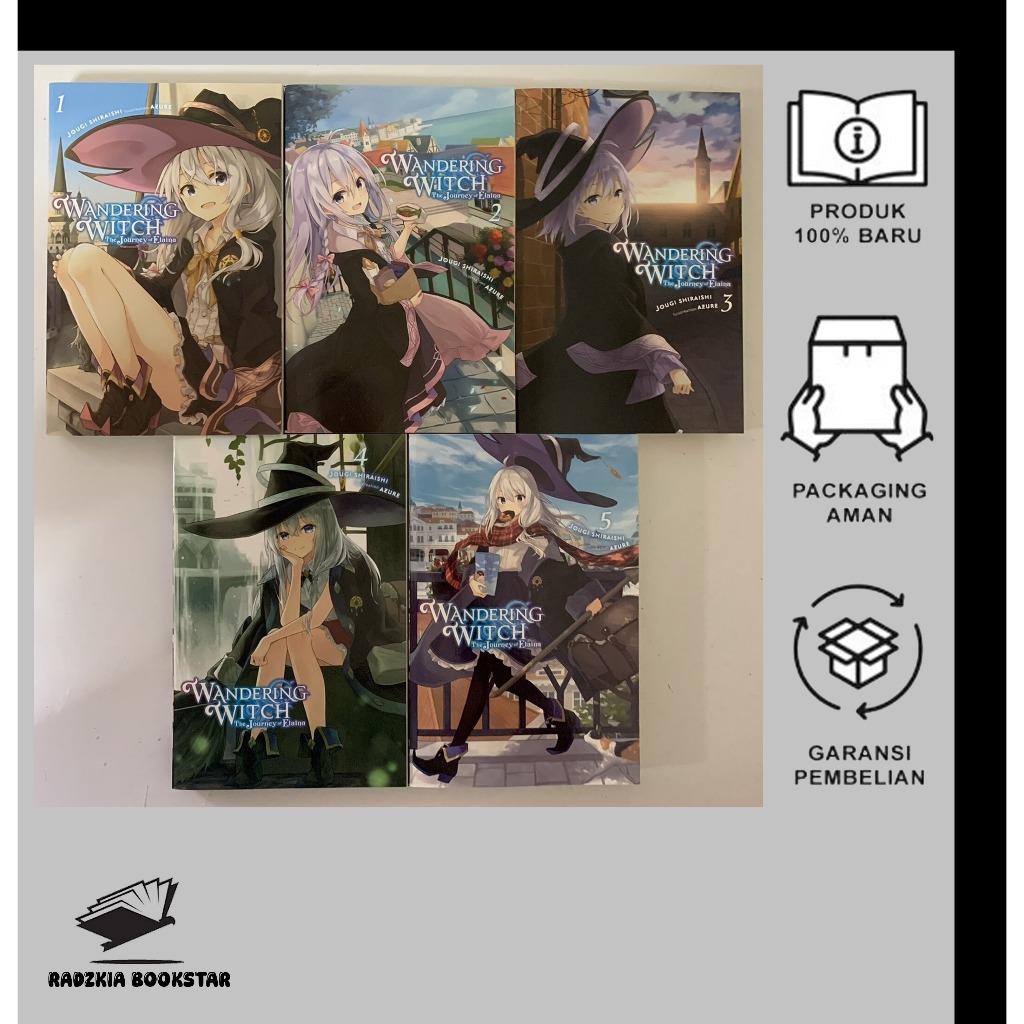 wandering witch the journey of Elaina light novel Vol. 1 - 13 (English)