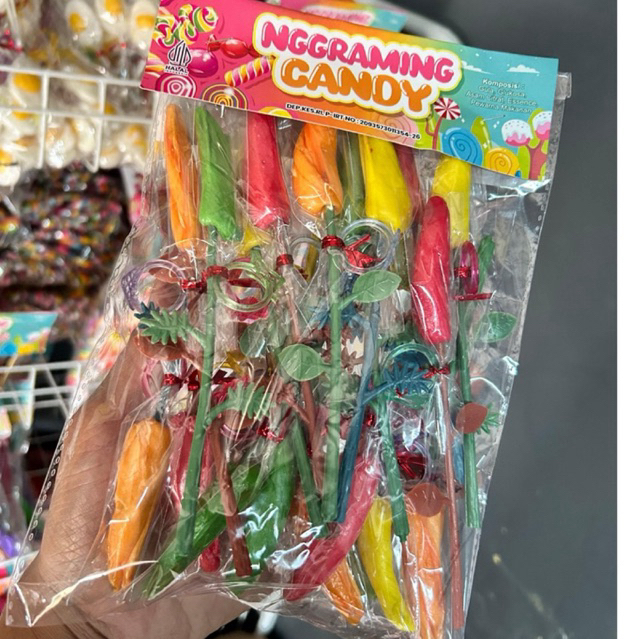 

PERMEN LOLIPOP CABE cincin ISI 20 pcs GROSIR NGGRAMING CANDY