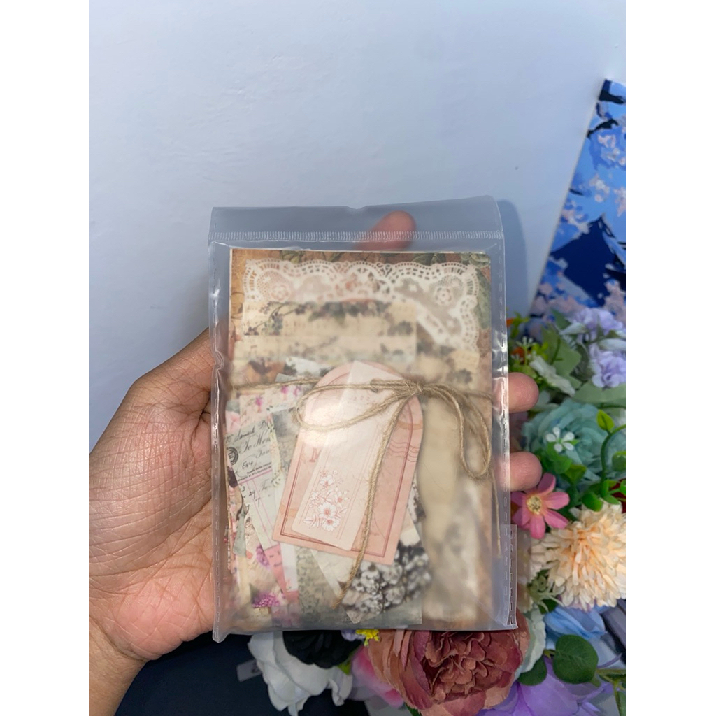 

Paket Kertas Vintage MO-CARD 100 Lembar – Scrapbook, Junk Journal, DIY Craft