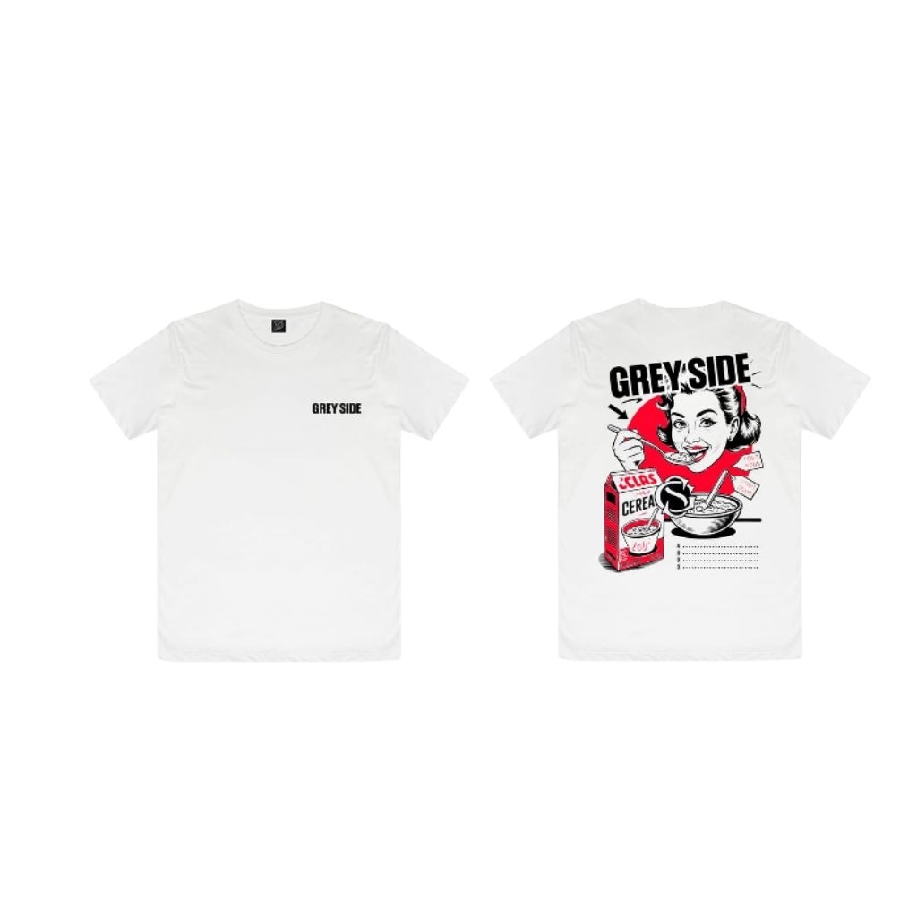 Kaos Pendek Putih Greyside Cereal