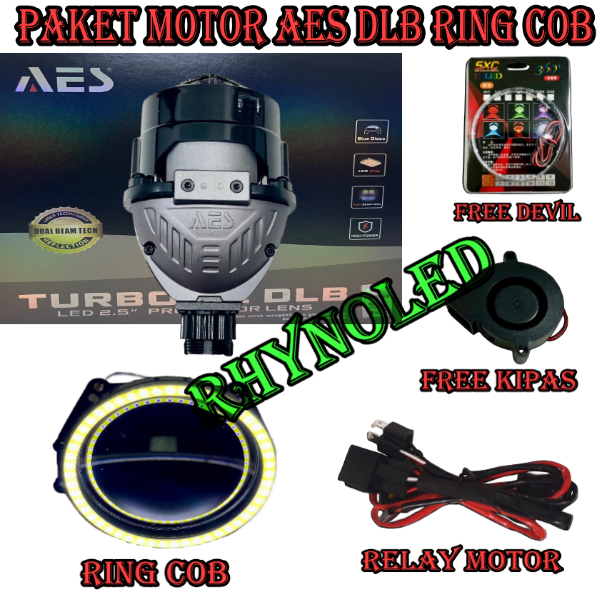 PAKET HEMAT COB BILED DLB DOUBLE LASER 75 WATT ORIGINAL BILED AES PAKETAN RING COB 2,5 INCHI | BILED