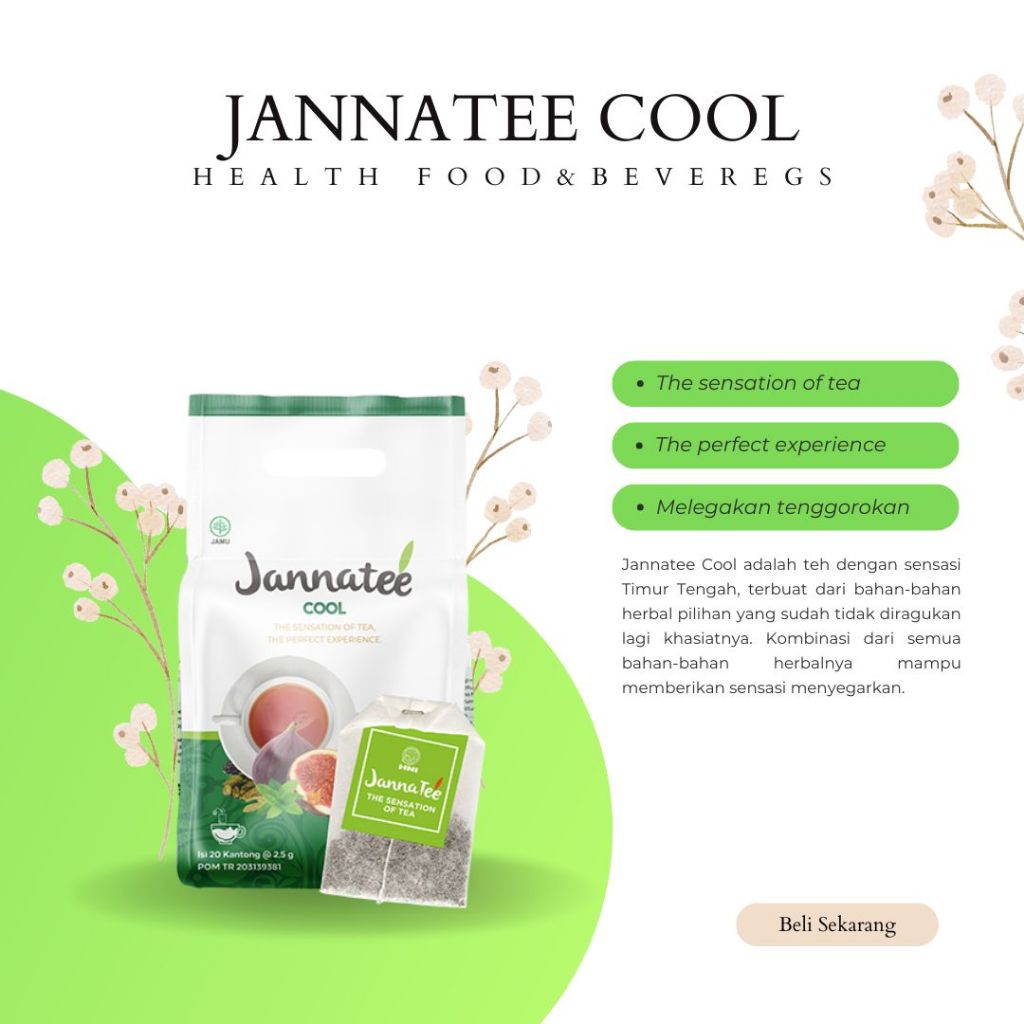 

HNI HPAI Jannatee Cool Teh Celup Herbal Sehat Melegakan Tenggorokan