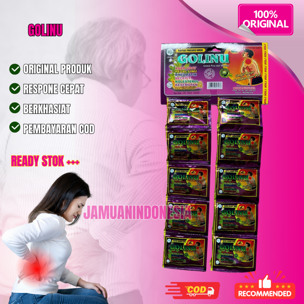 

Golinu Kapsul Hanger 20 Sachet Asam Urat