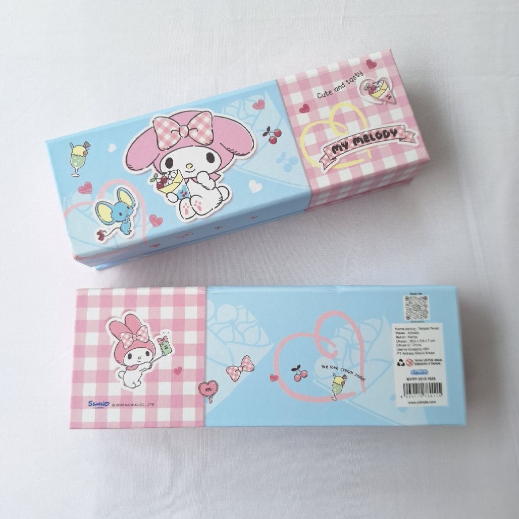 

My Melody Tempat Pensil Adinata FREE Stiker DIY / Paper Pen Case / Alat Tulis / Kotak Pensil 1623