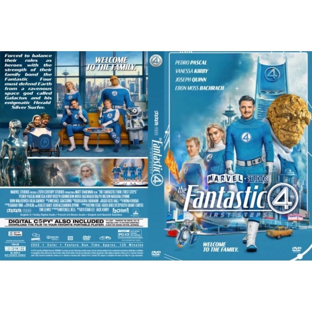 DVD FANTASTIC FOUR_FIRST STEPS {2025} - DVD AKSI SUPER HERO TERBARU TERPOPULER