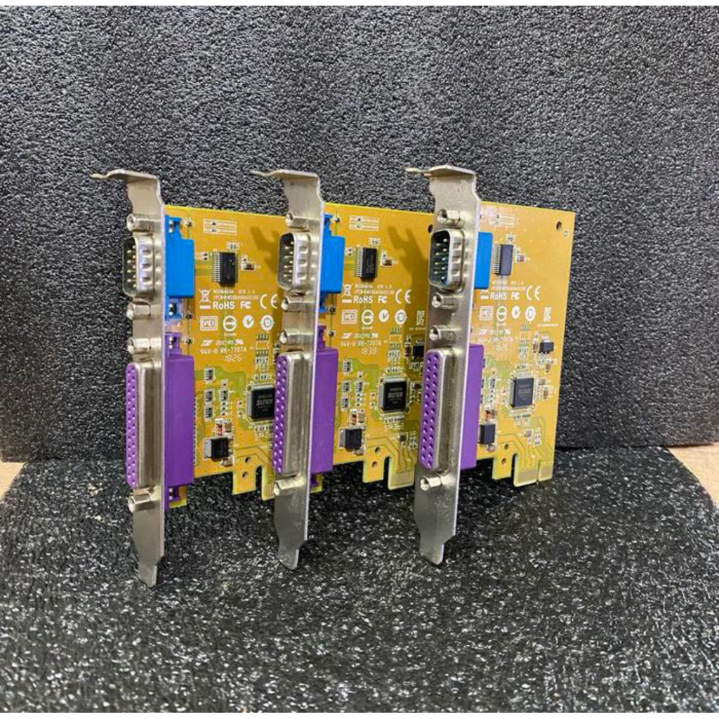 LPT CARD RS-232 SERIAL PORT COM DB 25 PRINTER PARALLEL PORT LPT TO PCI-E