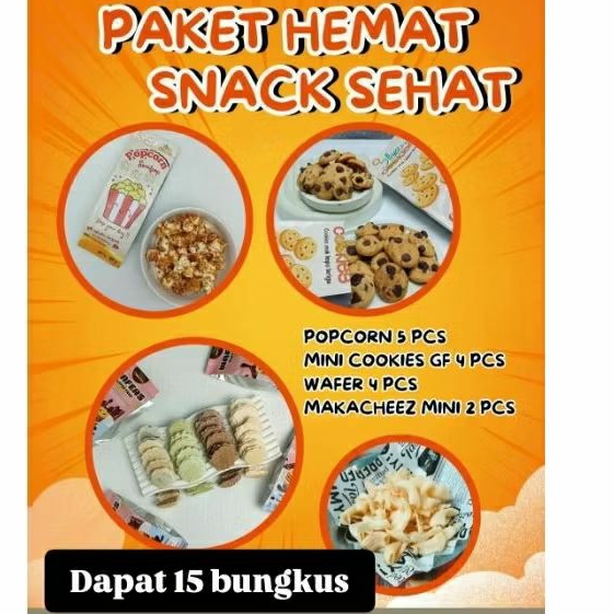

Paket hemat Snack sehat tanpa terigu
