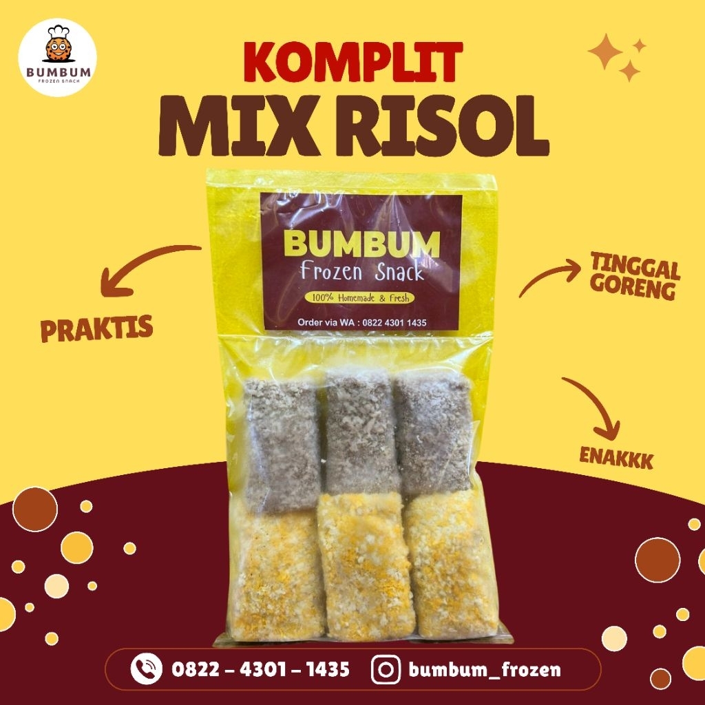 

Mix Risol Mayo Beef & Risol Coklat
