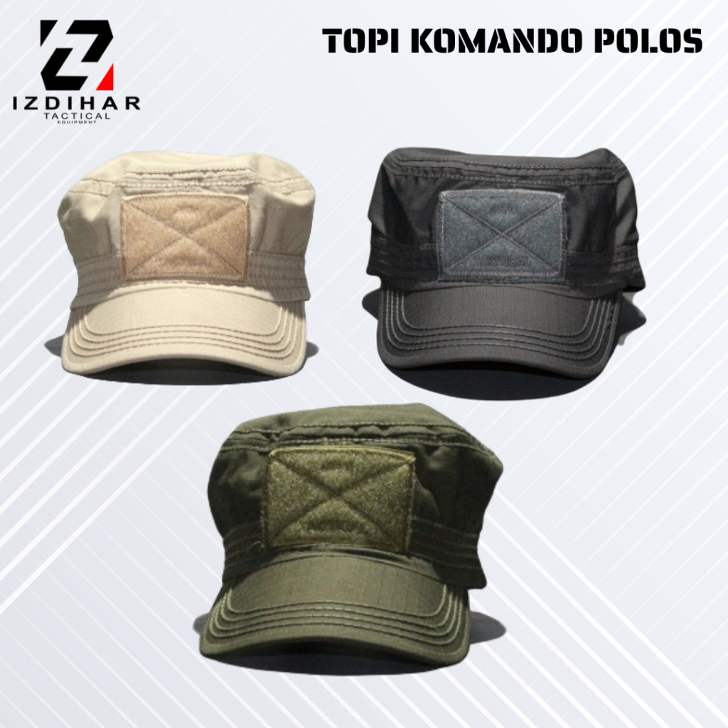 TOPI VELCRO KOMANDO POLOS / TOPI KOMANDO POLOS / TOPI KOMANDO VELCRO / TOPI TACTICAL