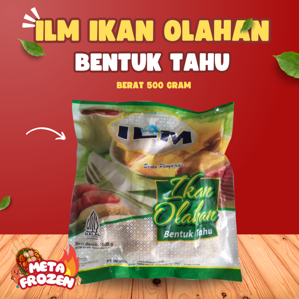 

ILM Tofu 500gr - Segar, Ikan Olahan Bentuk Tahu Campuran Suki Seblak Tomyam