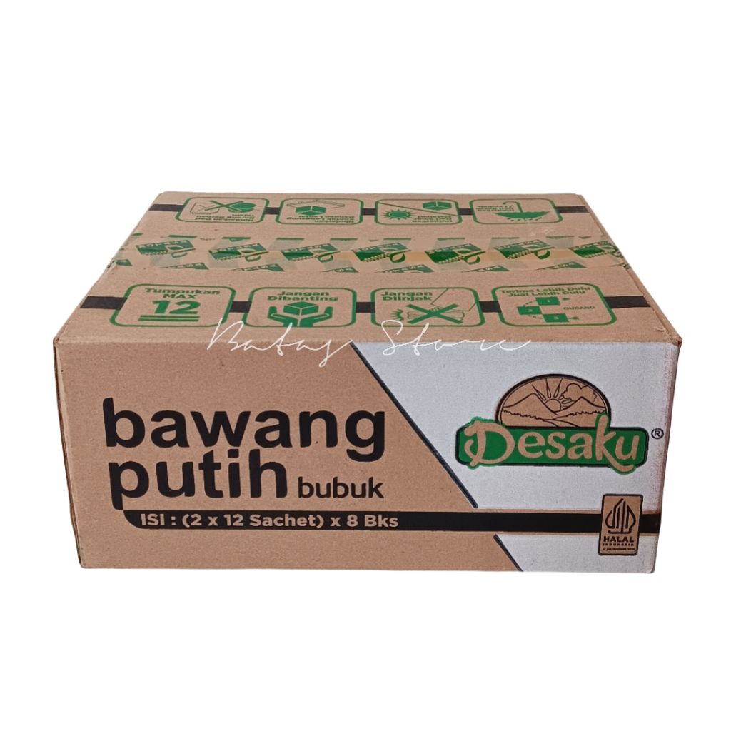 

Desaku Bawang Putih Bubuk 1 Dus | 2 x 12 Sachet x 8 Pack