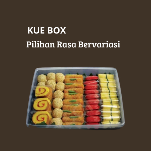 

Kue Basah Jajanan Pasar Aneka Rasa Paket Box isi 50 dan 60