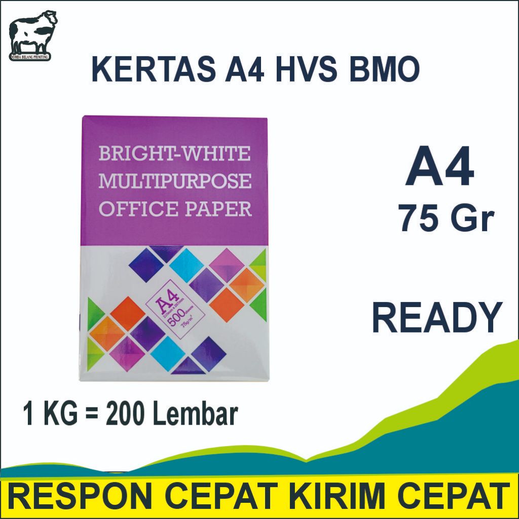 

Kertas A4 75 gram 1 Kg, Kertas Print dan Fotocopy