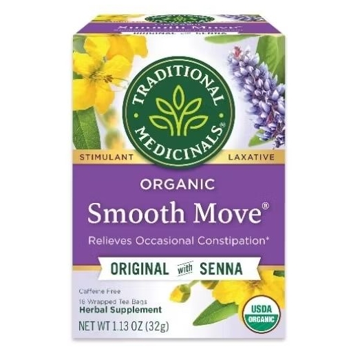 

Traditional Medicinals Tea, Organic Smooth Move, Relieves Occasional Constipation, Senna, 16 Tea Bags
