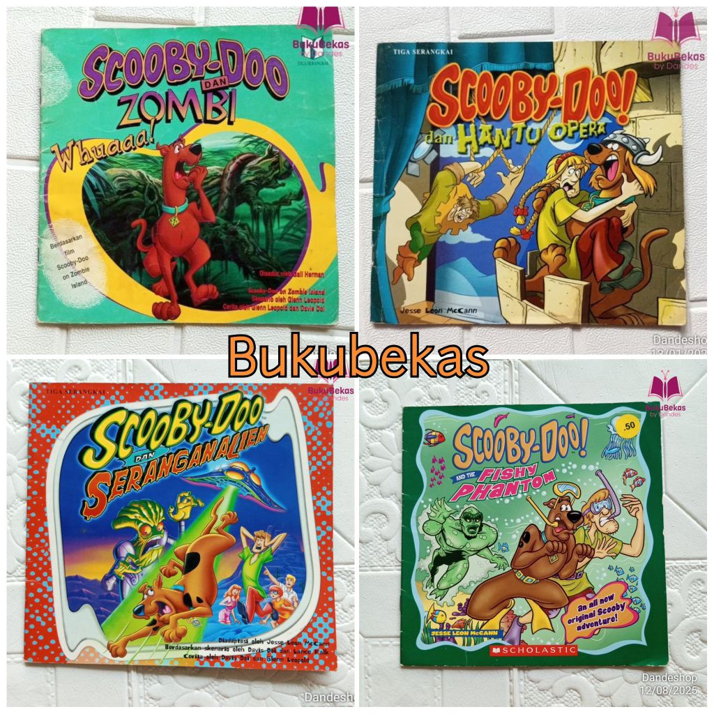 Scooby Doo - Buku Cerita Anak Bekas Preloved (Pilih Judul) Tiga Serangkai