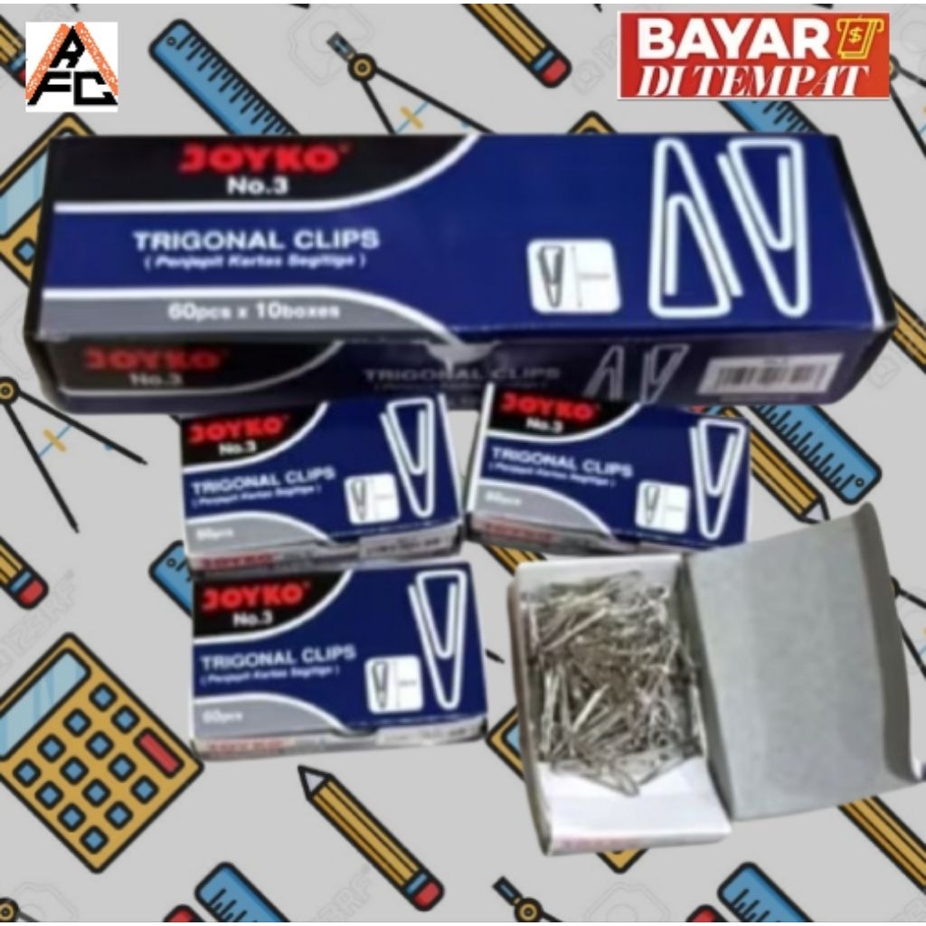 

Paper Clip No 3 Merk Joyko (Isi 10 Kotak Kecil)