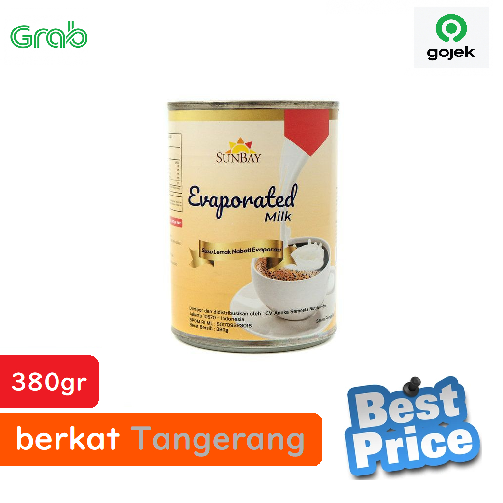 

Sunbay Evaporated Milk / Susu Evaporasi 380ml