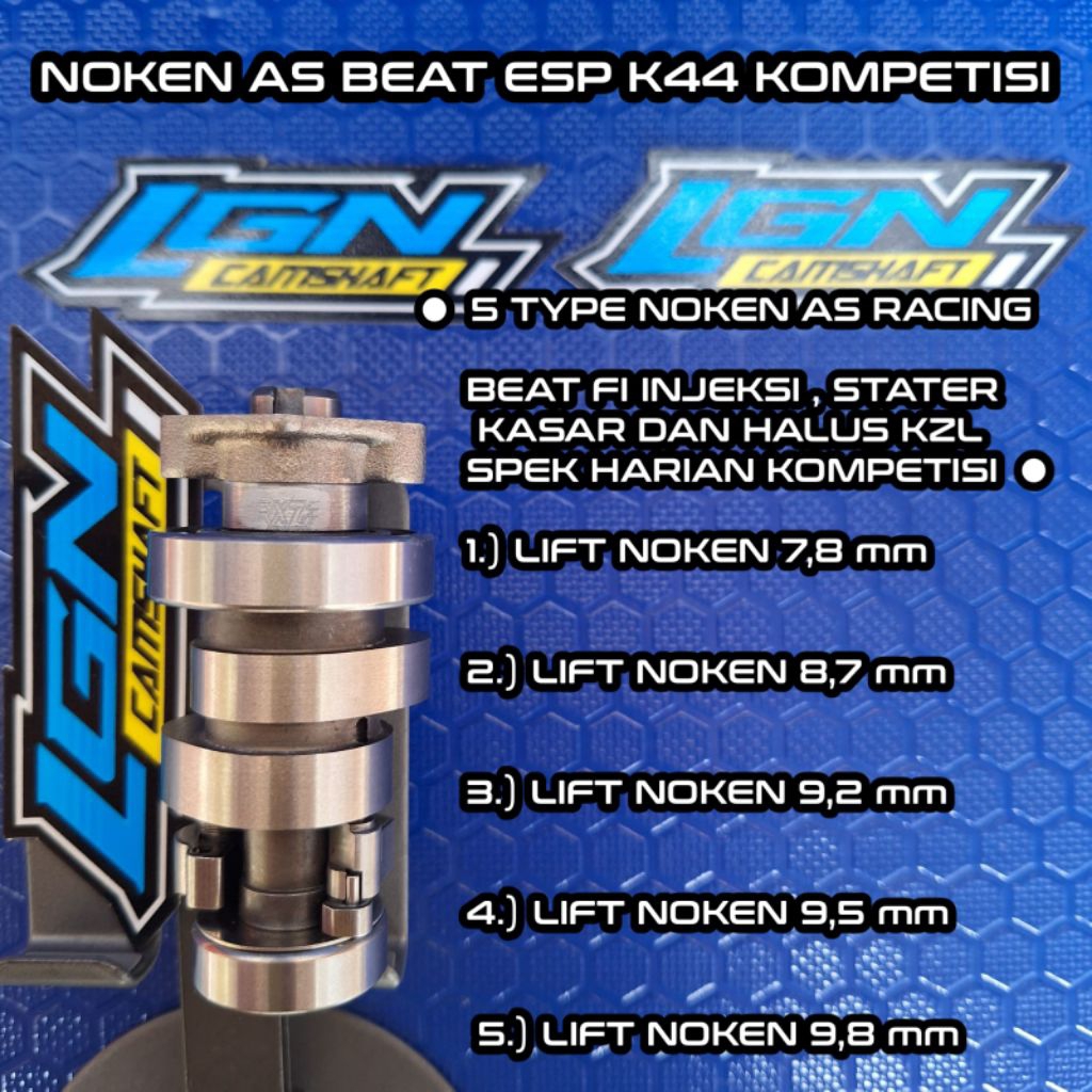 Noken As Racing Beat Esp Kzl K44 Injeksi Harian Racing Kompetisi - LGN RACING