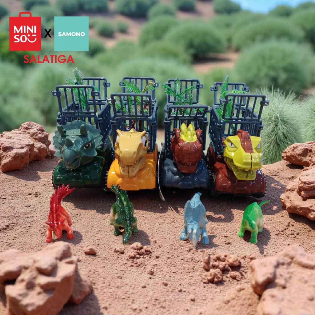 Miniso Dinosaur Transport Inertia Vehicle ( 4 Assorted Models )