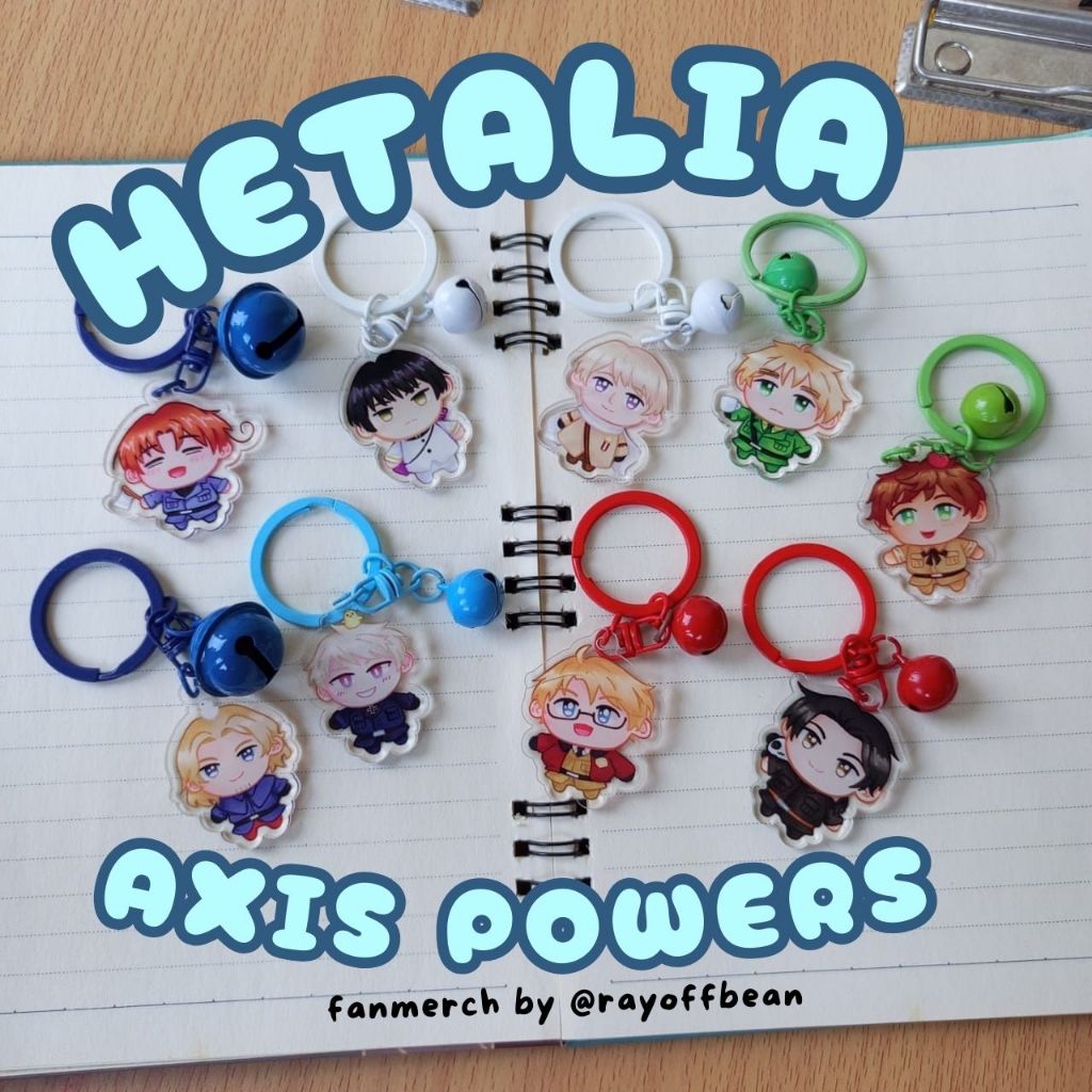 HETALIA AXIS POWER CHARM Fanmerch by @rayoffbean