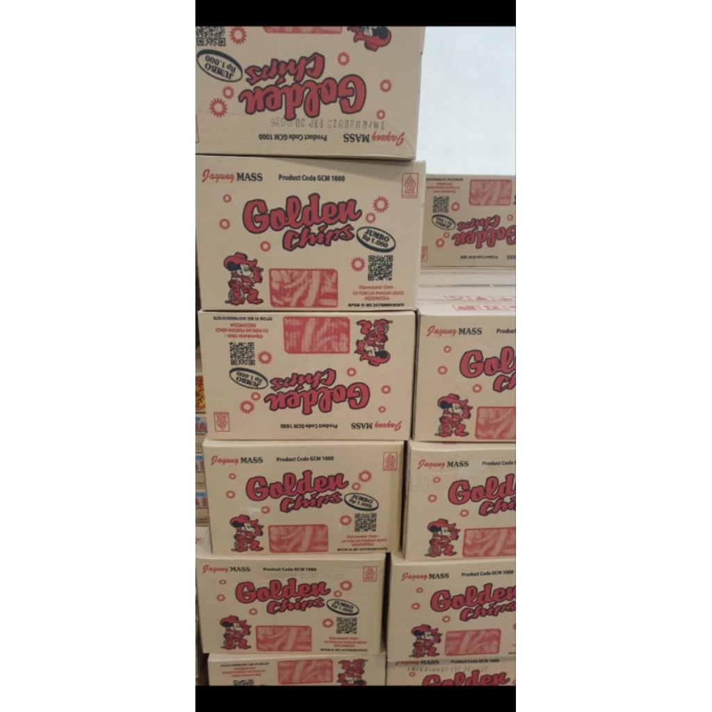 

Golden Chips Snack Jadul Enak Gurih 1 Dus 60 pcs.