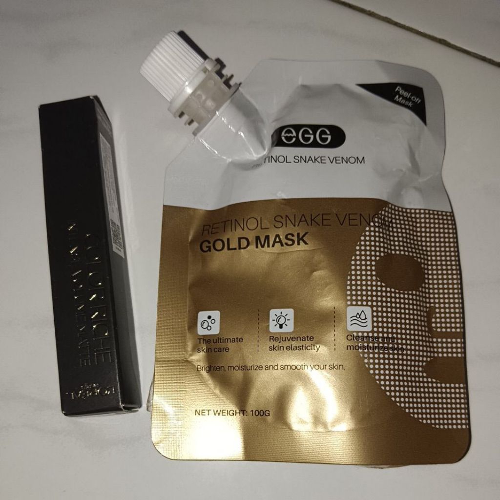 FREE RETINOL GOLD MASK Loreal Paris Color Riche Intense Volume Matte Lipmatte Lip cream lipstick