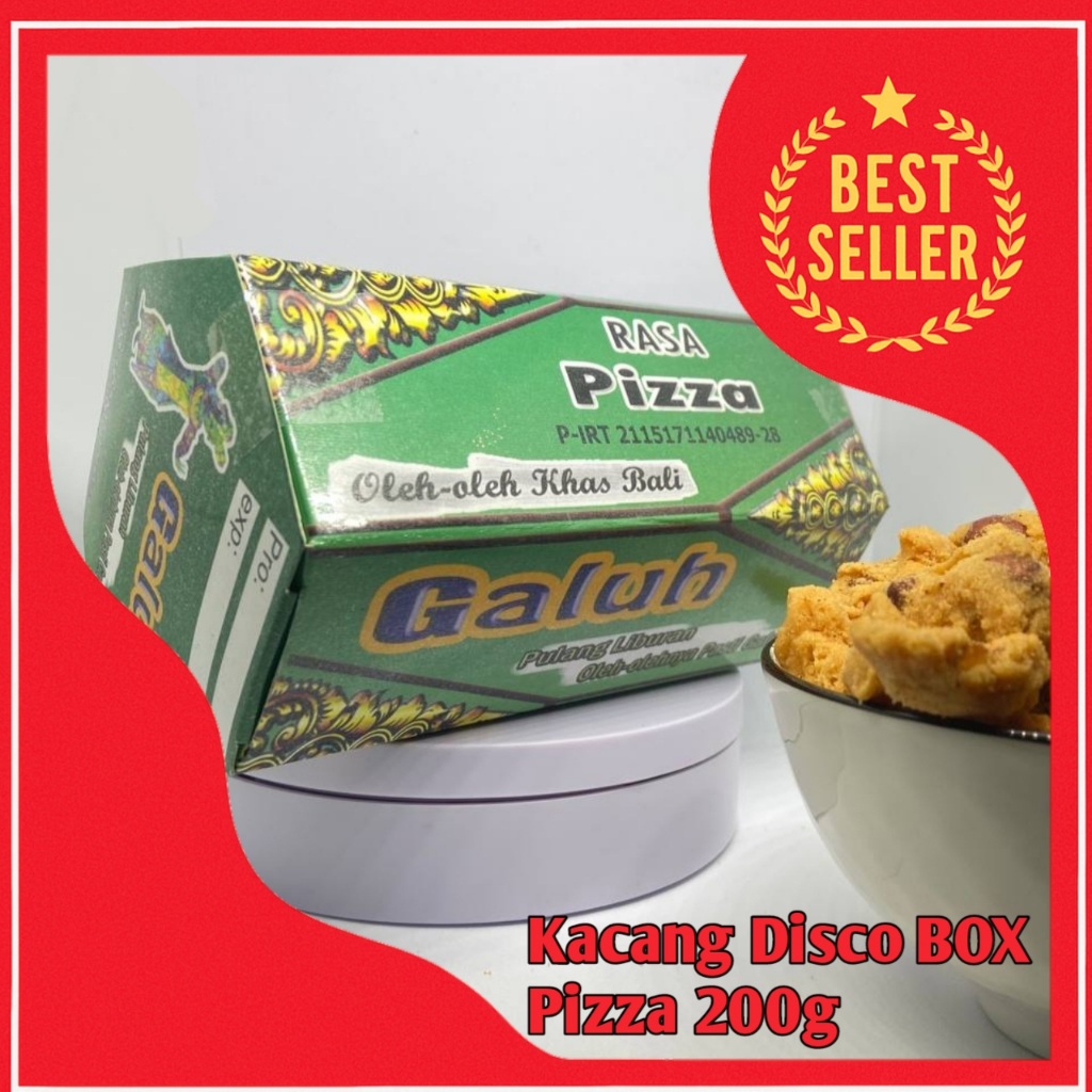 

Kacang Disco Galuh Box 200g – Oleh Oleh Khas Bali, Rasa Pizza, CamilanMurah Renyah Halal