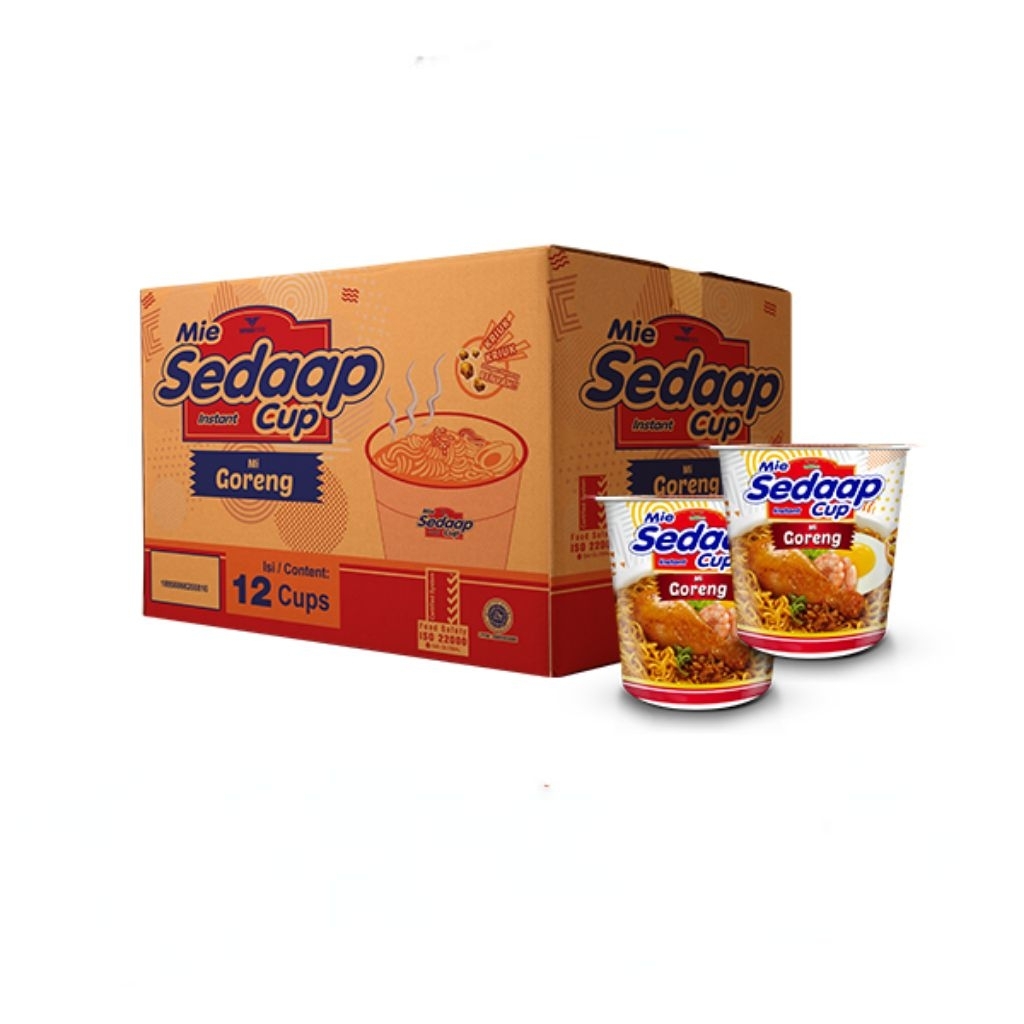 

Mie sedaap cup 1dus isi 12pcs