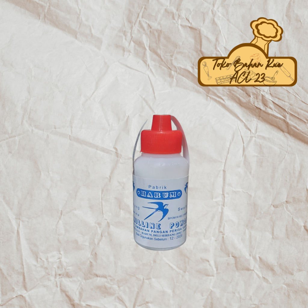 

Vanilline Powder/Vanilli Bubuk/Vanili Bubuk/Vanilli Harum Walet Botol 40gr