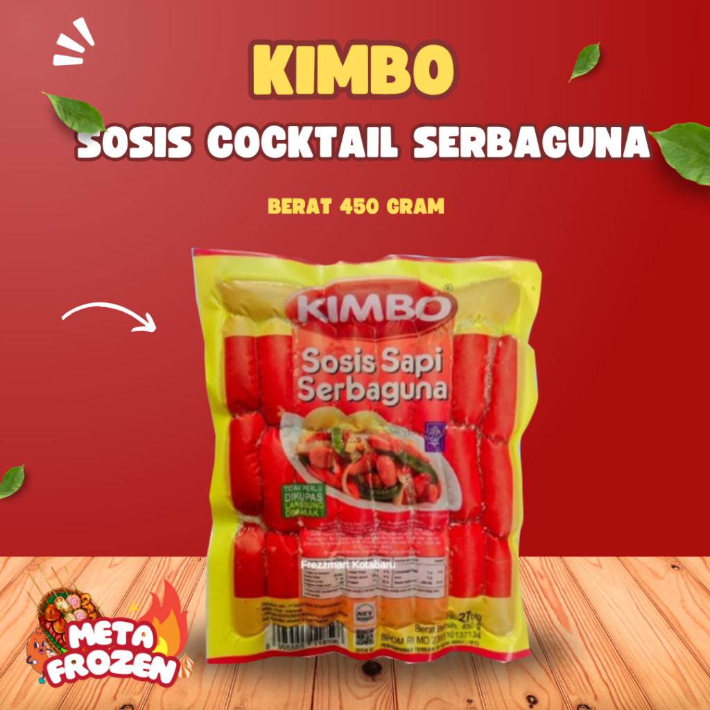 

KIMBO SOSIS COCKTAIL SERBAGUNA BERAT 450 GR