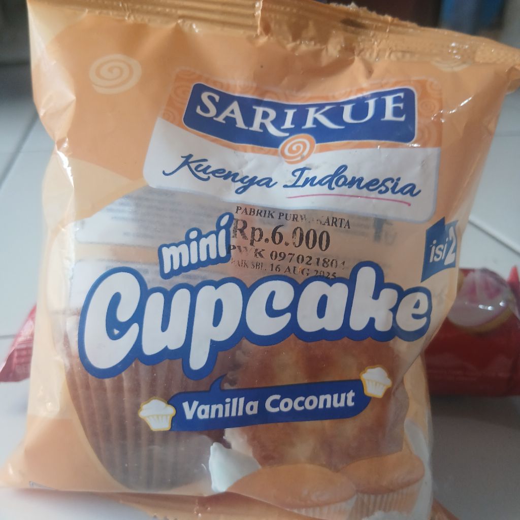 

Sarikue Mini Cupcake Vanilla Coconut 50gr x 2 pcs