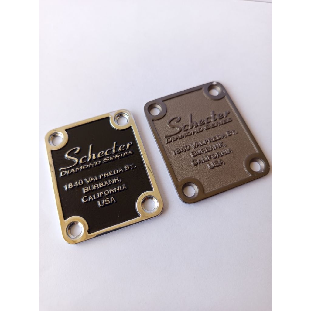Neck Plate Guitar Schecter USA Diamond Series