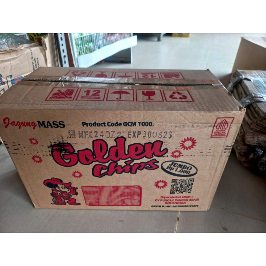 

SNACK GOLDEN CHIPS 1 karton (6 renteng)